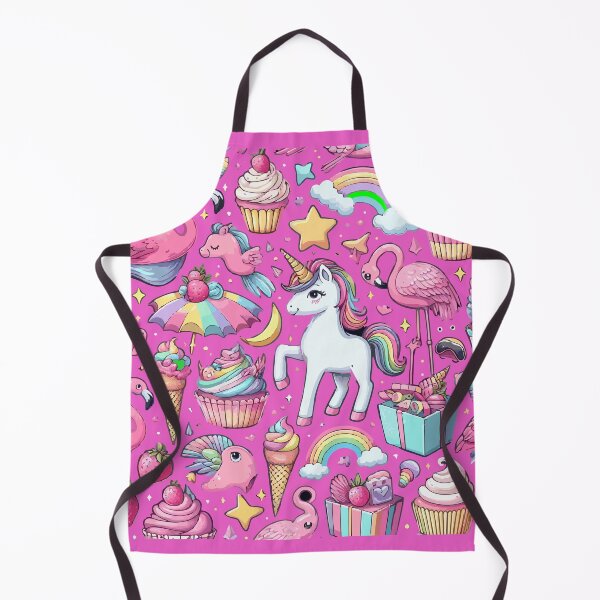 Item preview, Pony, flamingo, waffle and cupcake pattern design designed and sold by Mahilis.