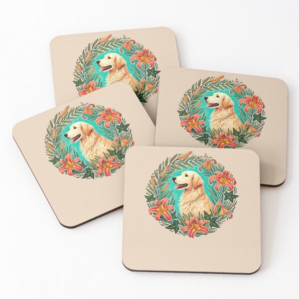 Item preview, Retro Golden Retriever designed and sold by FrictionMaxxing.