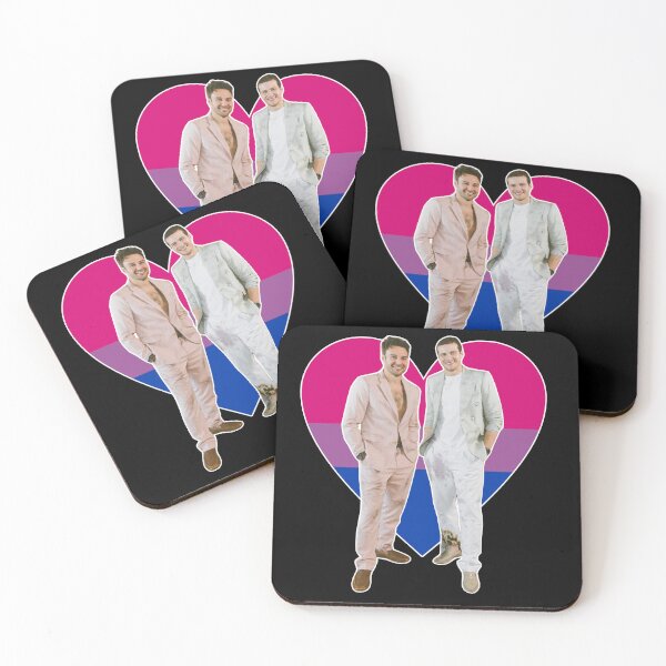 Item preview, Bachelor Buddie bi heart (on black) designed and sold by nerdspride.