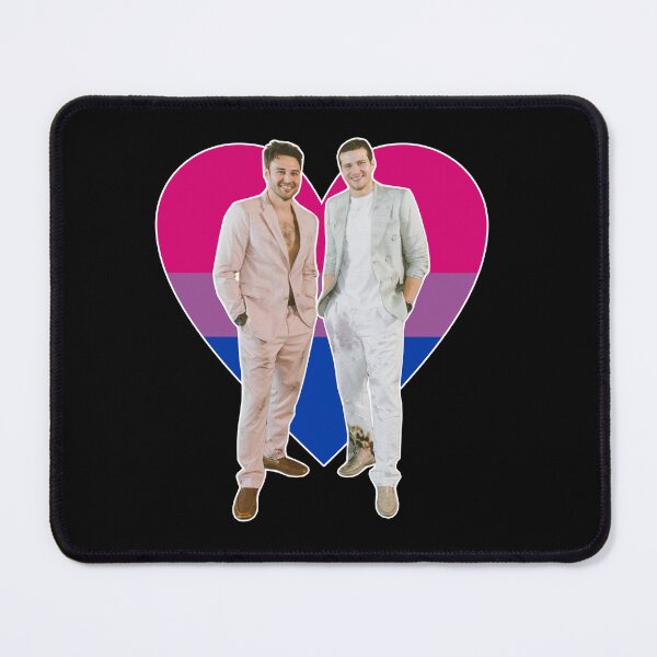 Item preview, Bachelor Buddie bi heart (on black) designed and sold by nerdspride.