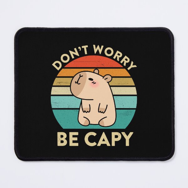 Item preview, Don't worry Be Capy, Sunset Capybara Retro designed and sold by lettersquad.