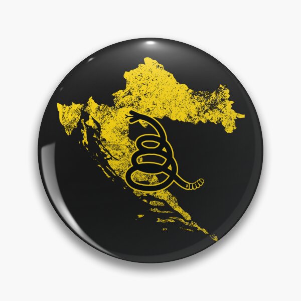 Item preview, Distressed CROATIA   - Freedom Is The Superpower - Modern Gadsden Snake Flag - Dont Tread On Me design designed and sold by pelagio.