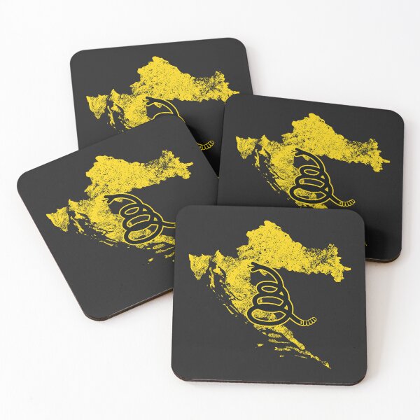Item preview, Distressed CROATIA   - Freedom Is The Superpower - Modern Gadsden Snake Flag - Dont Tread On Me design designed and sold by pelagio.