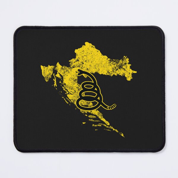 Item preview, Distressed CROATIA   - Freedom Is The Superpower - Modern Gadsden Snake Flag - Dont Tread On Me design designed and sold by pelagio.