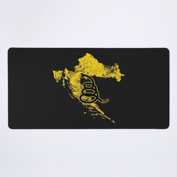 Item preview, Distressed CROATIA   - Freedom Is The Superpower - Modern Gadsden Snake Flag - Dont Tread On Me design designed and sold by pelagio.