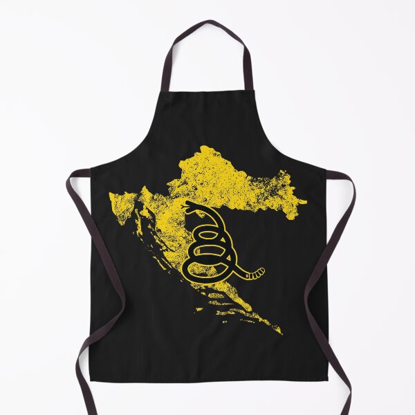 Item preview, Distressed CROATIA - Freedom Is The Superpower - Modern Gadsden Snake Flag - Dont Tread On Me design designed and sold by pelagio.
