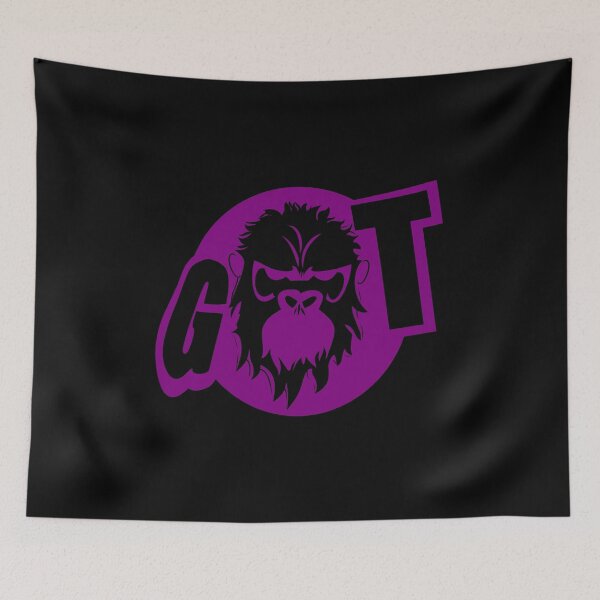 Item preview, Gorilla Face Logo in Purple and Black - , Stickers, T-Shirts designed and sold by MechanicalART.