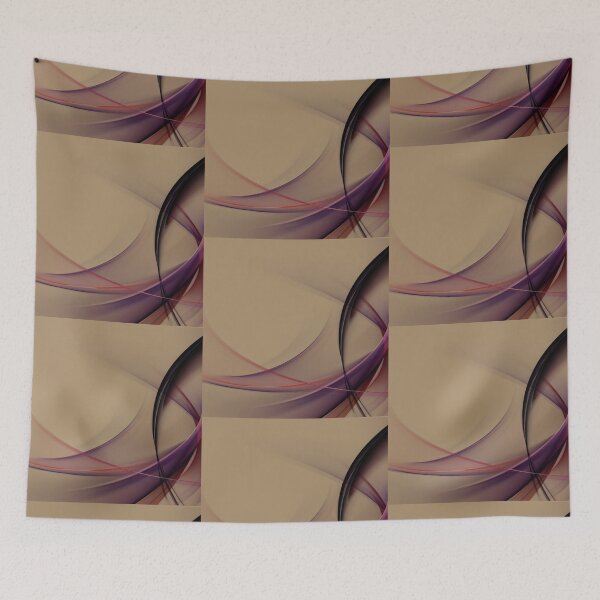 Item preview, Brushstrokes in vibration on beige designed and sold by AnnabellaRh.