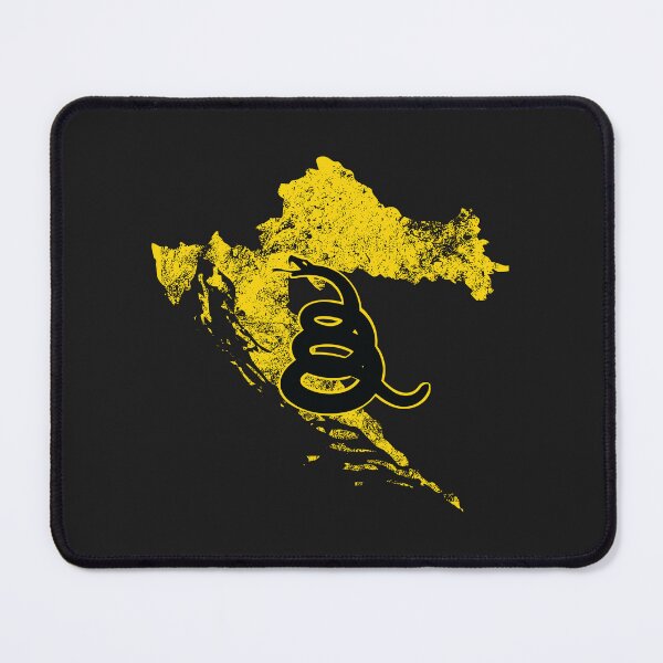 Item preview, Distressed CROATIA   - Freedom Is The Superpower -  Gadsden Snake Flag - Dont Tread On Me design silhouette designed and sold by pelagio.
