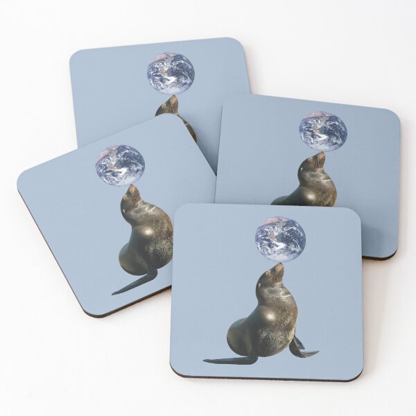 Item preview, Seal playing with Earth designed and sold by mgro-art.