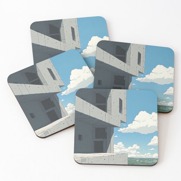 Item preview, Brutalist details, architecture | Anime style designed and sold by ComicsFactory.
