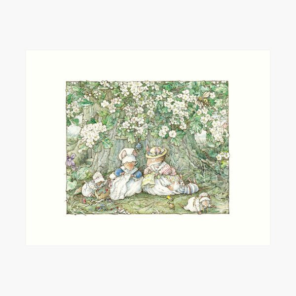 Surprise at Mayblossom cottage Art Print by Brambly Hedge - Pixels