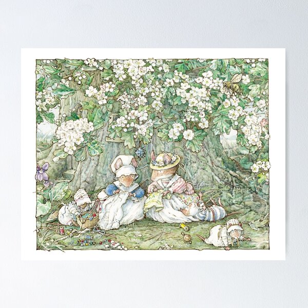 Brambly Hedge - Poppy sat down to rest Postcard for Sale by