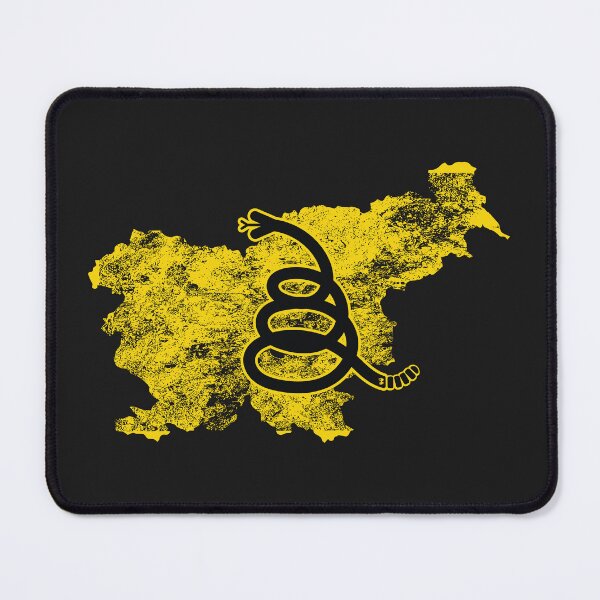 Item preview, Distressed SLOVENIA - Freedom Is The Superpower - Modern Gadsden Snake Flag - Dont Tread On Me design designed and sold by pelagio.