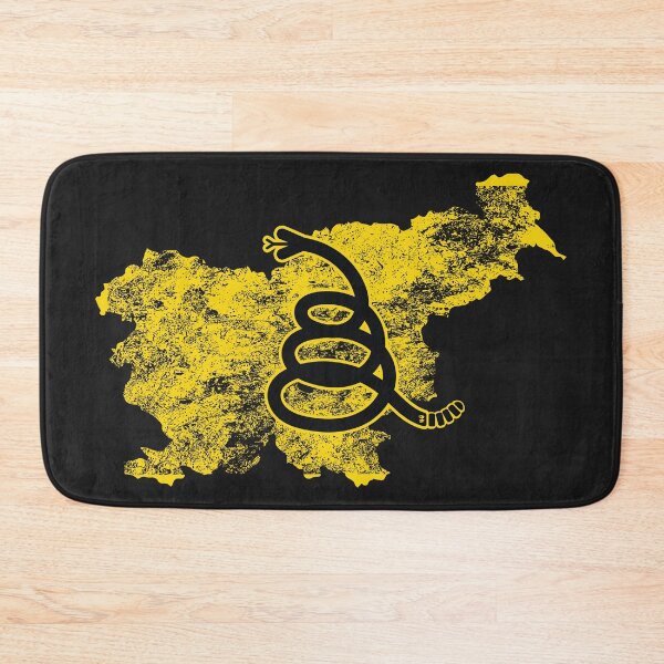 Item preview, Distressed SLOVENIA  - Freedom Is The Superpower - Modern Gadsden Snake Flag - Dont Tread On Me design designed and sold by pelagio.