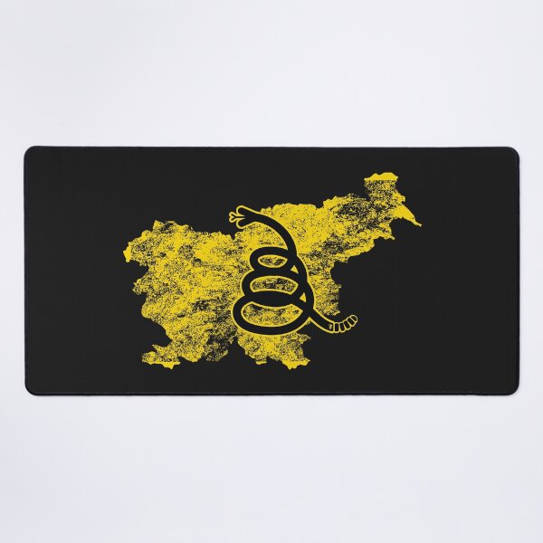 Item preview, Distressed SLOVENIA - Freedom Is The Superpower - Modern Gadsden Snake Flag - Dont Tread On Me design designed and sold by pelagio.