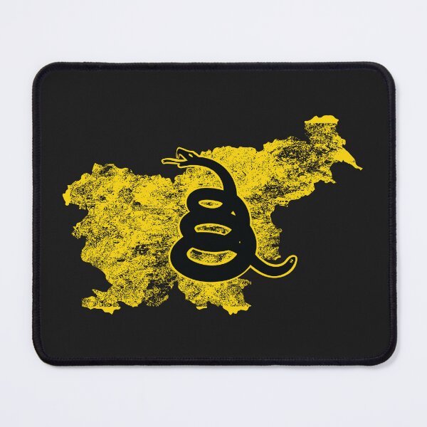 Item preview, Distressed SLOVENIA - Freedom Is The Superpower - Gadsden Snake Flag - Dont Tread On Me design silhouette designed and sold by pelagio.