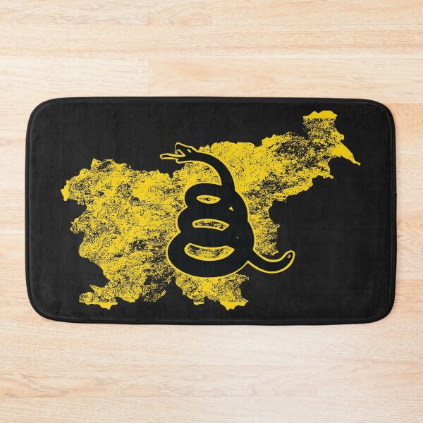 Item preview, Distressed SLOVENIA  - Freedom Is The Superpower - Gadsden Snake Flag - Dont Tread On Me design silhouette designed and sold by pelagio.