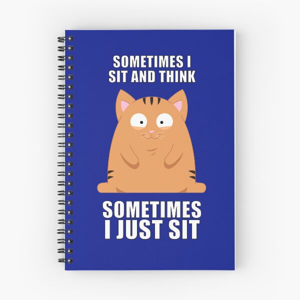 Item preview, Sit and Think | Cat designed and sold by Kittyworks.