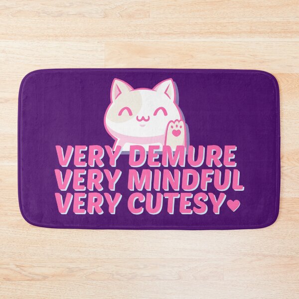 Item preview, Demure Mindful Cutesy Cat designed and sold by Caring Hearts.