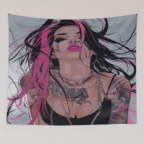 Aperçu de l'œuvre fille punk créée et vendue par CursedbyLilith.