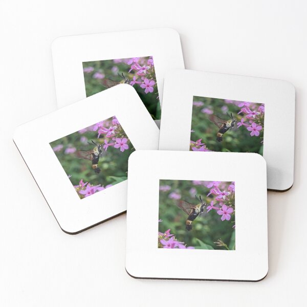 Item preview, Hummingbird Moth on purple flower designed and sold by Bug Shots.