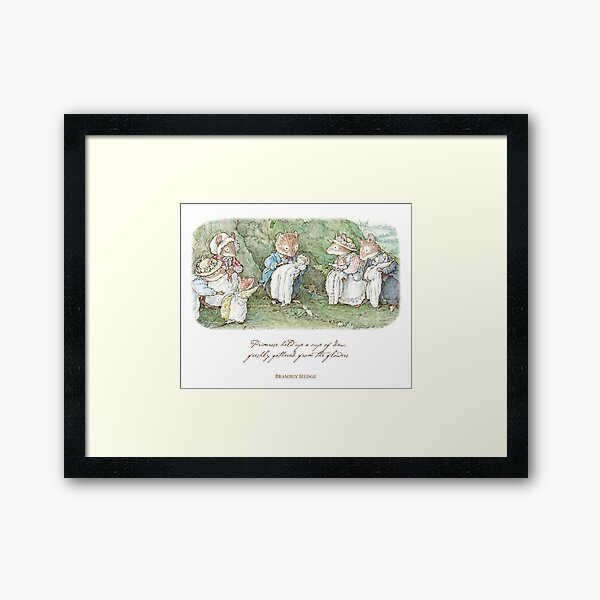 Brambly Hedge Naming Ceremony Framed Art Print