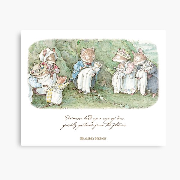 Brambly Hedge Naming Ceremony Metal Print