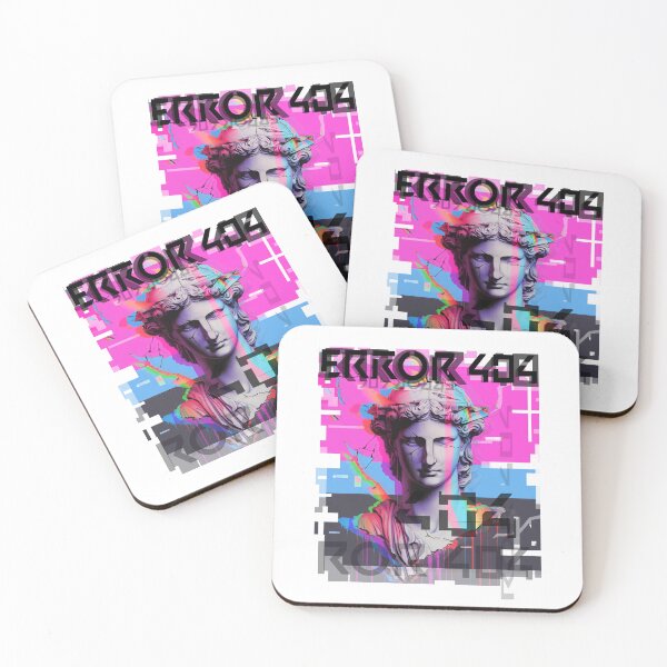 Item preview, Glitch Art: Greek Statue with Error 404 Digital Disruption designed and sold by koreatvtea.