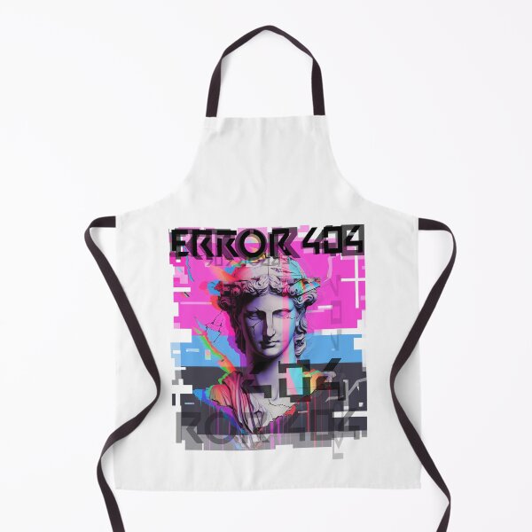 Item preview, Glitch Art: Greek Statue with Error 404 Digital Disruption designed and sold by koreatvtea.