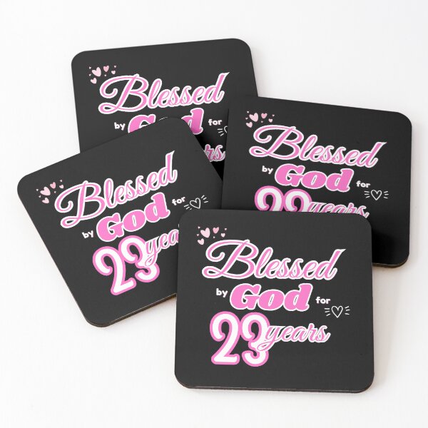 Item preview, Blessed by God for 23years | Christian Faith Gifts for 23rd Birthday designed and sold by Heritage Hive Studio.