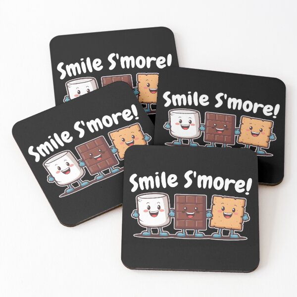 Item preview, Smile S'more Delicious Smore Funny Marshmallow Chocolate & Graham Cracker designed and sold by KLArtzStore.