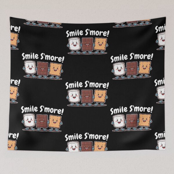 Item preview, Smile S'more Delicious Smore Funny Marshmallow Chocolate & Graham Cracker designed and sold by KLArtzStore.