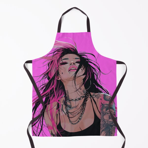 Aperçu de l'œuvre fille punk rose créée et vendue par CursedbyLilith.