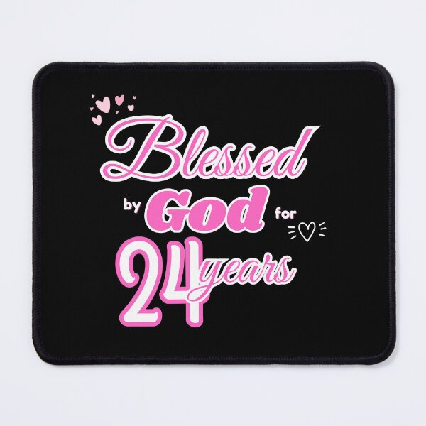 Item preview, Blessed by God for 24years | Christian Faith Gifts for 24th Birthday designed and sold by Heritage Hive Studio.