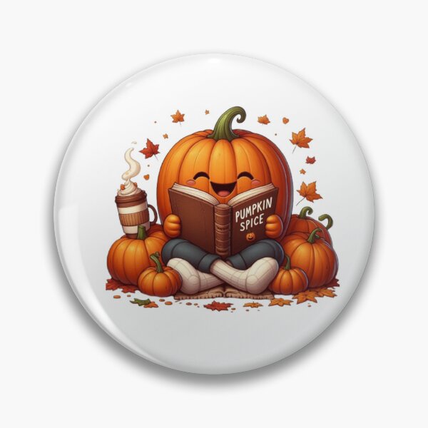 Item preview, Cute Happy Pumpkin Reading Book designed and sold by DeeCeeFashion.