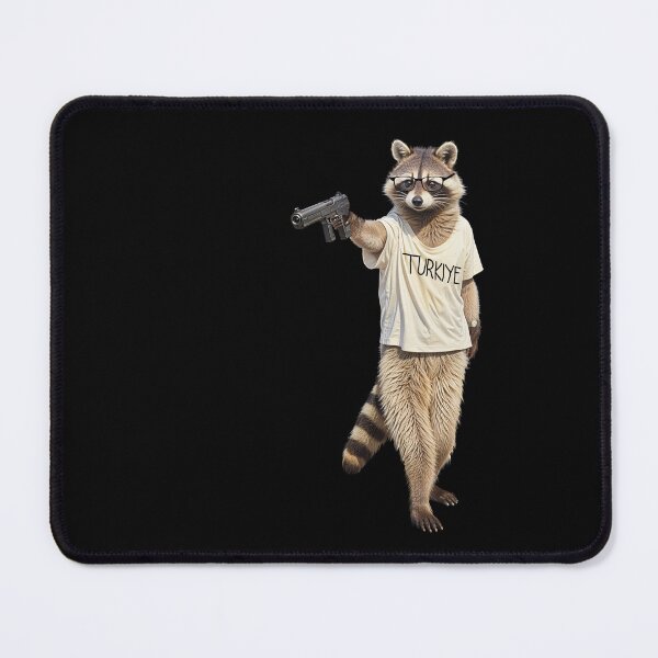Item preview, Yusuf Dikec Olympic Shooter | Cute raccoon designed and sold by TeeARTHY.