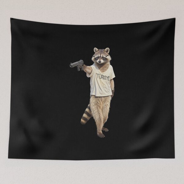 Item preview, Yusuf Dikec Olympic Shooter  | Cute raccoon  designed and sold by TeeARTHY.