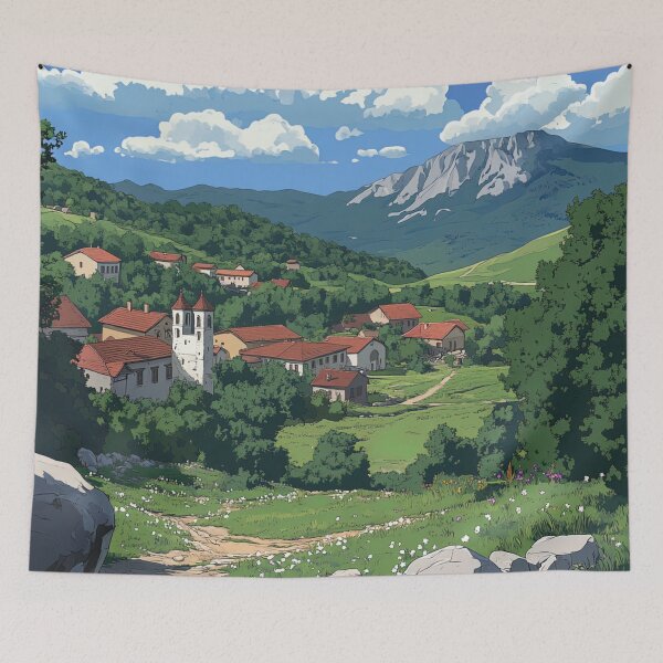 Item preview, Bulgaria landscape | Anime style designed and sold by ComicsFactory.