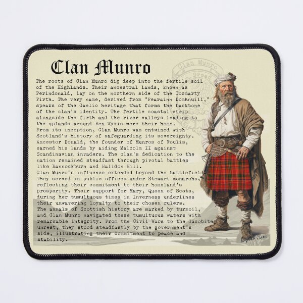 Artikelvorschau, Geschichte des schottischen Munro-Clans entworfen und verkauft von BagTown Clans.