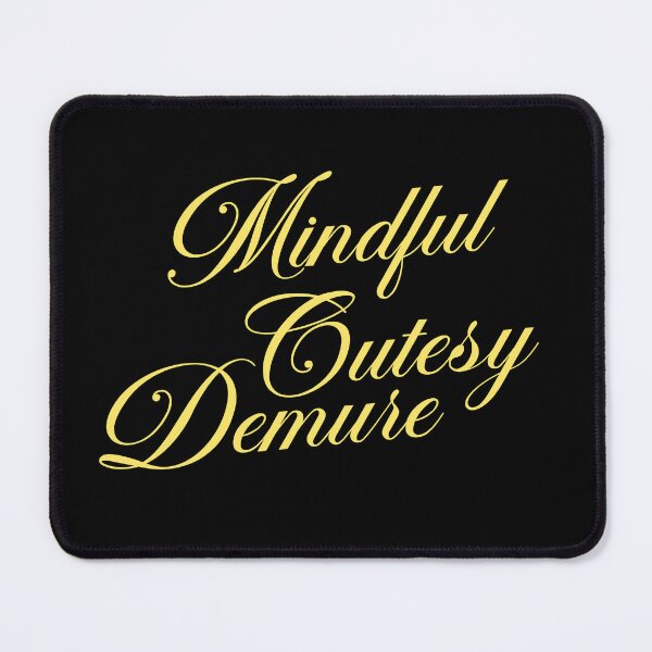 Item preview, Mindful, Cutesy, Demure - Yellow designed and sold by craycrayowl.