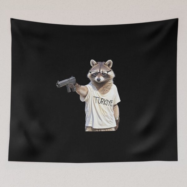 Item preview,  Yusuf Dikec Olympic Shooter  | Natural shooter Cute raccoon  designed and sold by TeeARTHY.