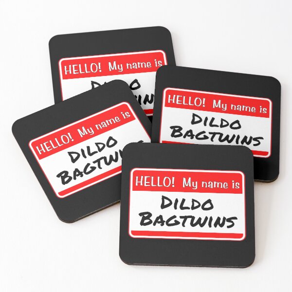 Item preview, HELLO!  My name is Dildo Bagtwins - funny warning signs designed and sold by DesignsFromTW-S.