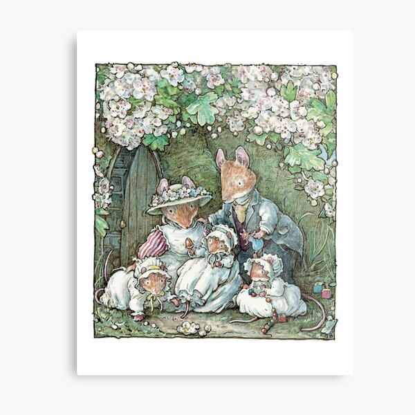 Brambly Hedge - Poppy Dusty and babies Metal Print