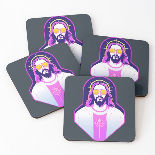 Item preview, Hip Jesus with Electric Halo Cyberpunk Art D29 designed and sold by pixelandcrafted.