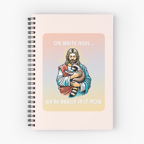 Item preview, the raccoon and white jesus designed and sold by HannahGewickey.