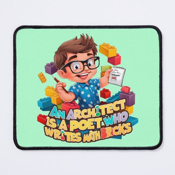 Item preview, An Architect is a Poet Who Writes with Bricks - Male Architect designed and sold by Second Draft Visuals.