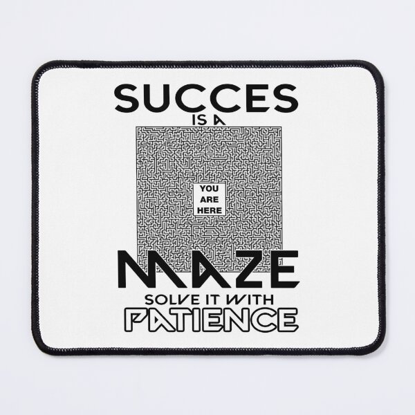 Item preview, Motivational Quote - Success is a Maze, Solve with Patience designed and sold by koreatvtea.