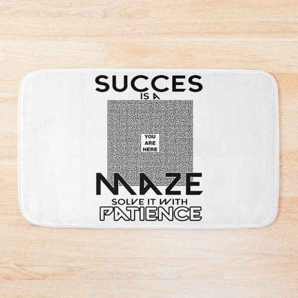 Item preview, Motivational Quote - Success is a Maze, Solve with Patience designed and sold by koreatvtea.
