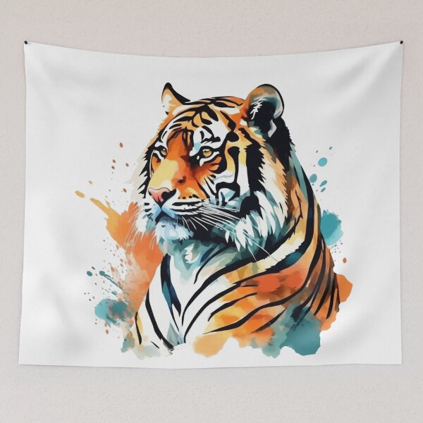 Item preview, Beautiful Tiger in Watercolor designed and sold by MystAvalon.